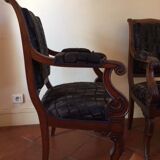 Paire de fauteuils restauration
