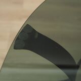 Table basse en verre, design danois, années 1970, production : Danemark