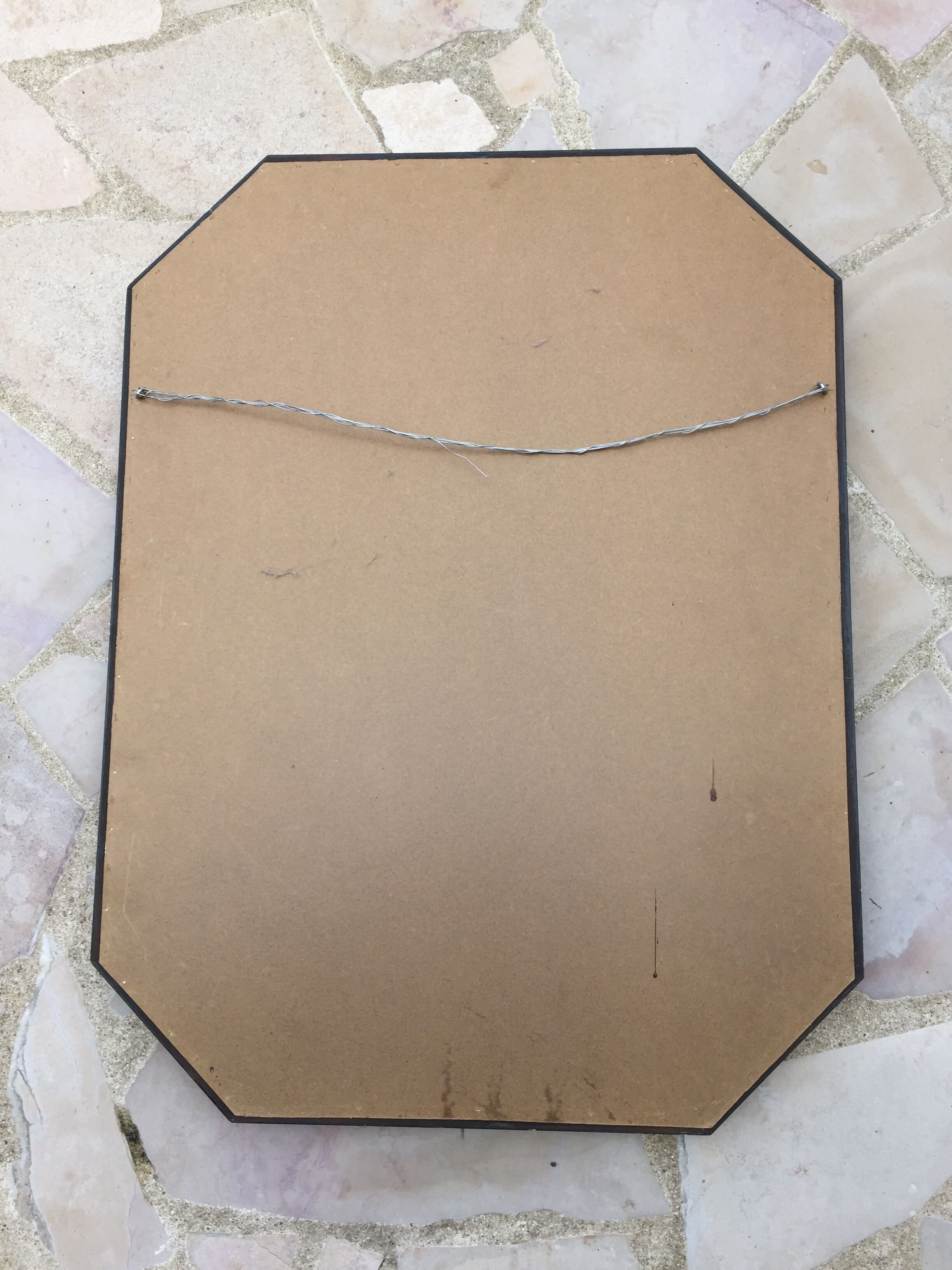 Mirror in gilded wood 82 x 62 cm