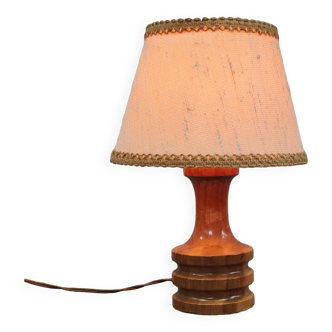 Small turned wooden lamp 1970