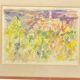 Pastel by Jean Cluseau Lanauve The vines in Beaujolais 1981