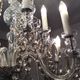 Old bohemian crystal chandelier for Deknudt