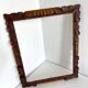 Antique handcarved frame Cedarwood 29.5 cm x 24 cm