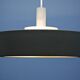 Dutch pendant light in black by Niek Hiemstra for Evolux, 1960s