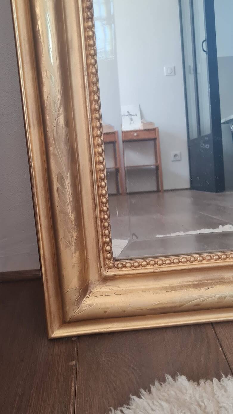 Miroir Louis Philippe avec fronton