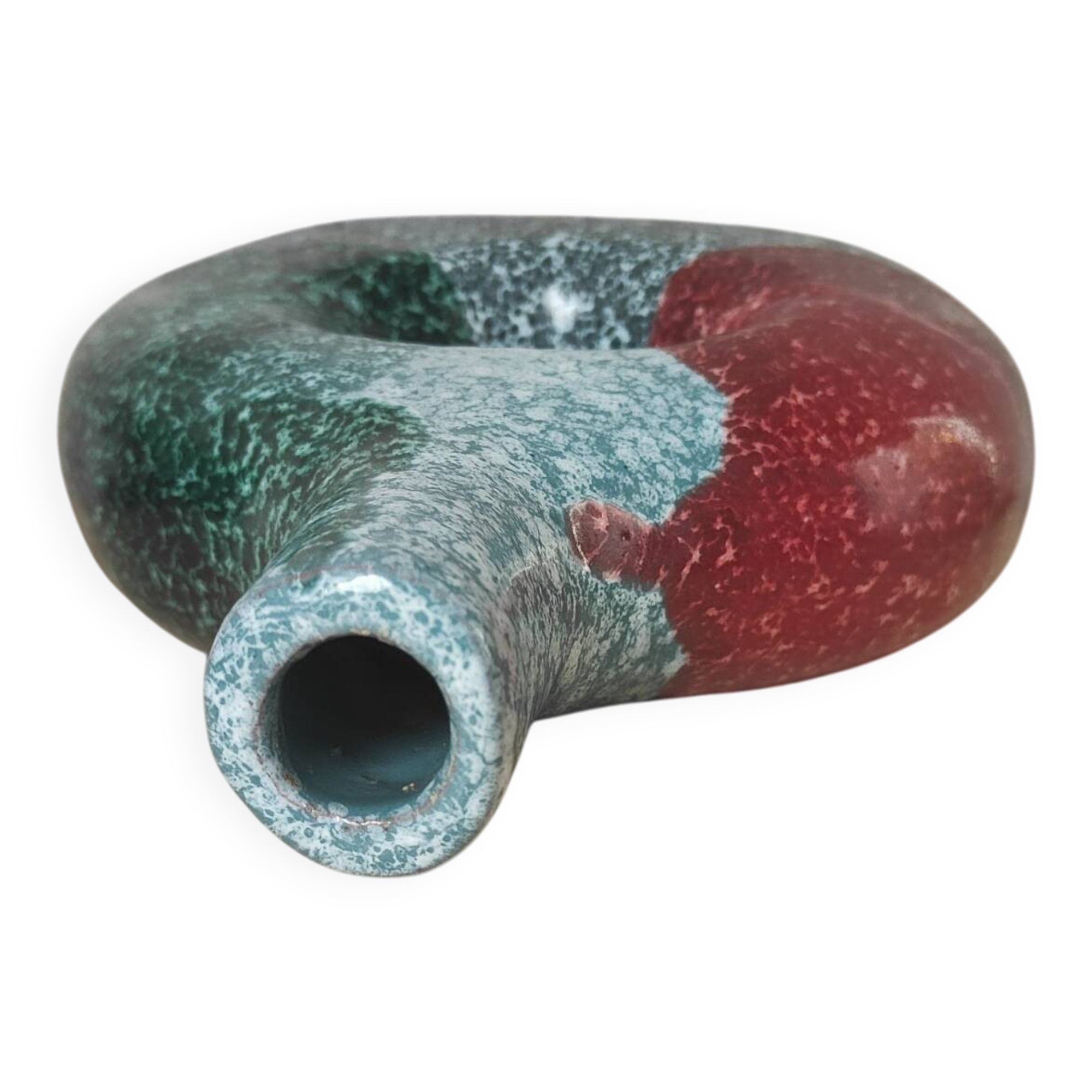 Tricolor handmade vase