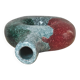 Vase artisanal tricolore