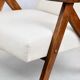 Fauteuil vintage Var- B-310 - laine beige