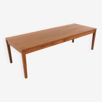 Minimalist teak bench, Sweden, 1960s