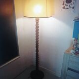 Wooden floor lamp