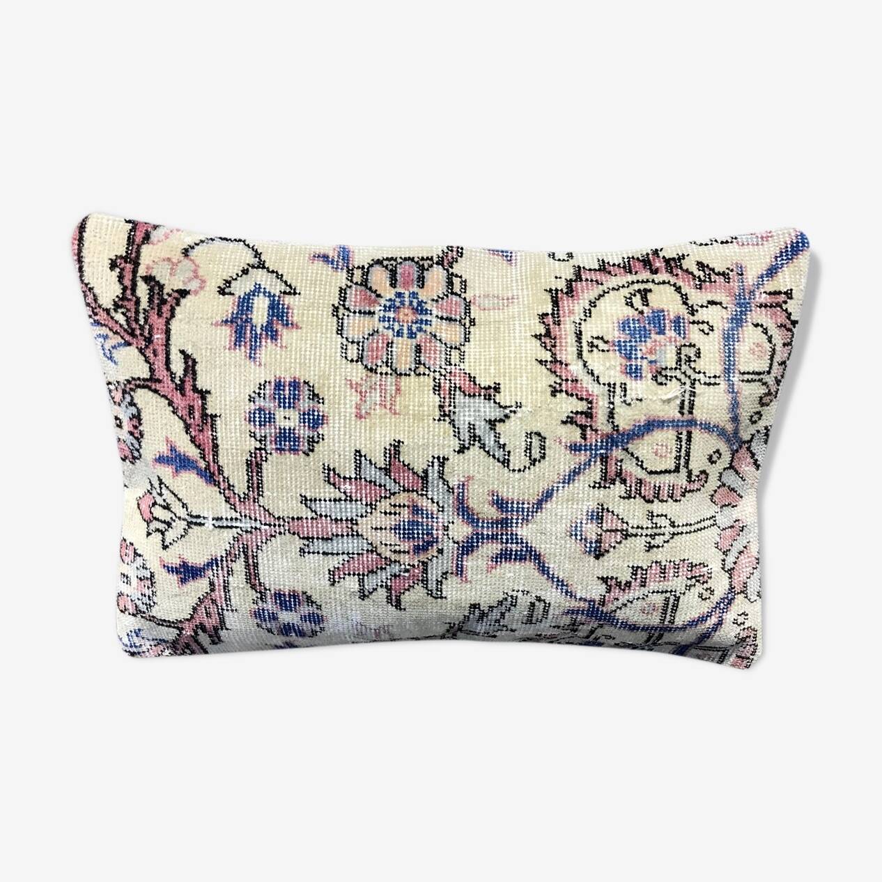 Housse de coussin lombaire en tapis décoloré 40x60 cm