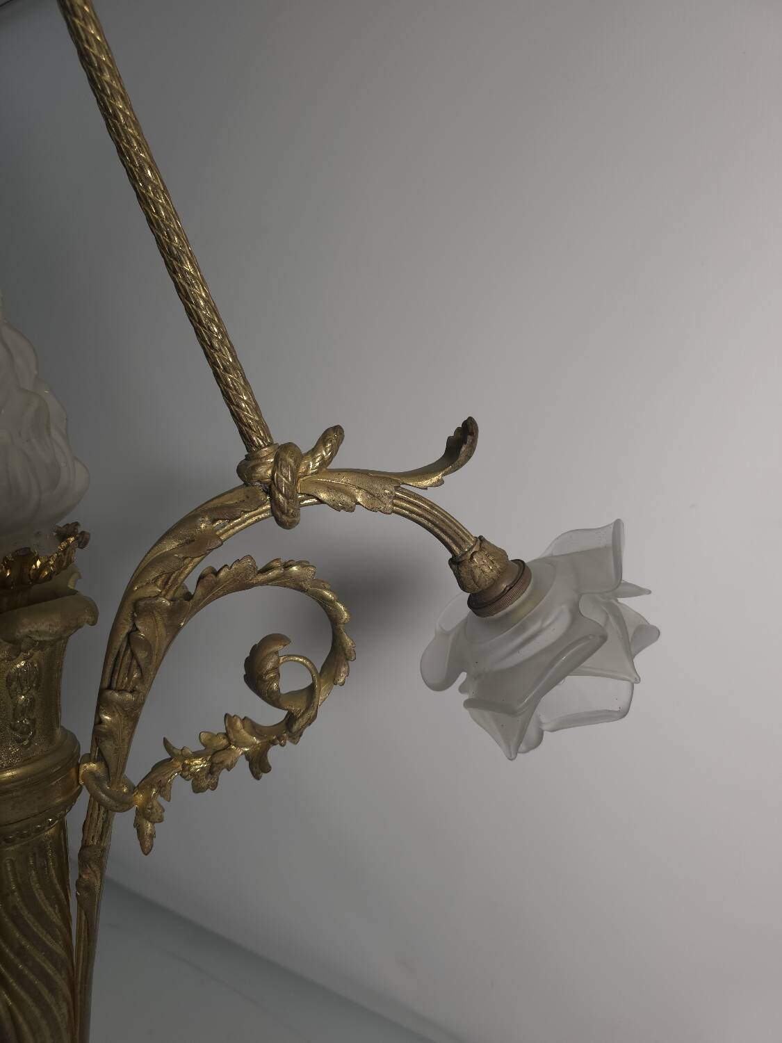 Antique bronze chandelier in Louis XV style