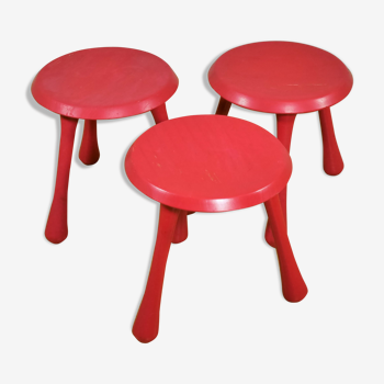 3 stools by Ingvar Kamprad for Habitat