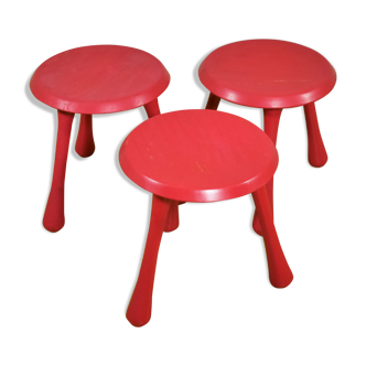 3 stools by Ingvar Kamprad for Habitat