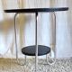 Tripod side table in Bauhaus style, metal and wood - mid 20th century.