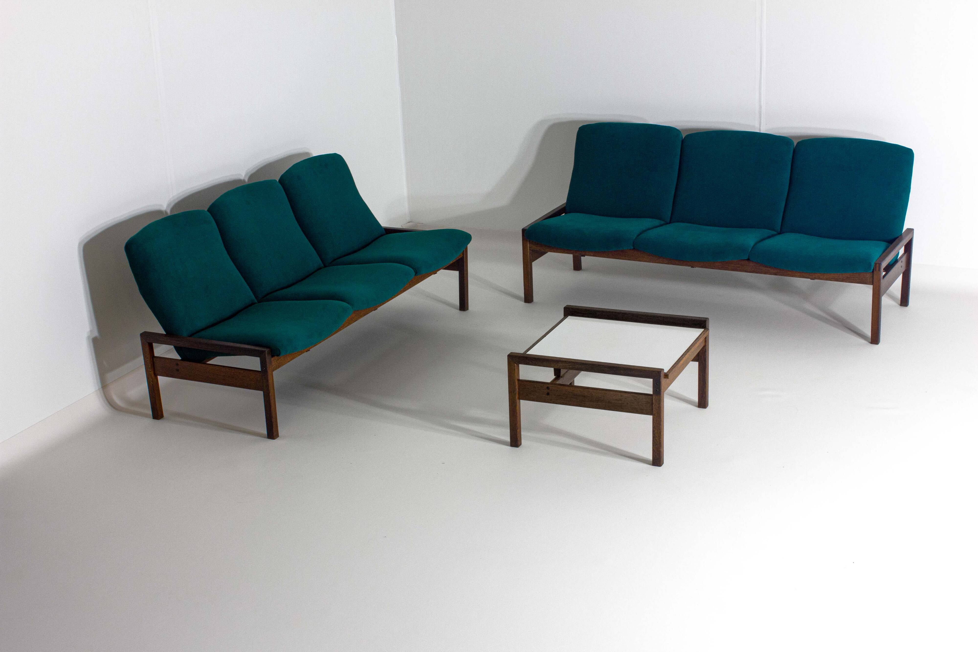 Rare mid-century sitting corner by Georges van Rijck, 1960s Belgium