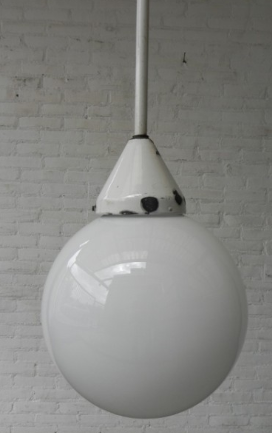 Glass globe pendant light