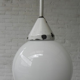 Glass globe pendant light