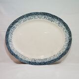 Oval dish of the pottery of Choisy le Roi, terre de fer