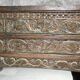 Large mirror - Indian carved wooden headboard