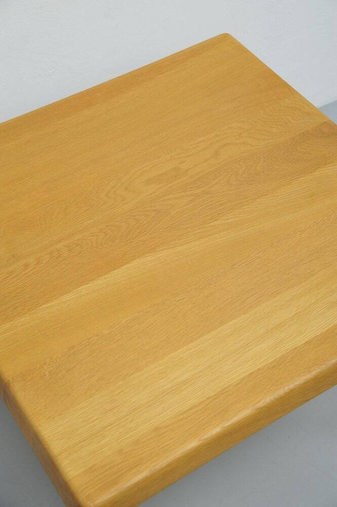 Square oak coffee table, 1960s