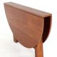 Table de salle à manger pliante en teck danois « Skovlund » - style moderne du milieu du siècle