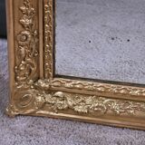 Golden wooden trumeau mirror, Louis XVI style – early 20th century