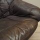 Leather swivel armchair, Danish design, 1960s, designer: H.W. Klein, manufacture: Bramin