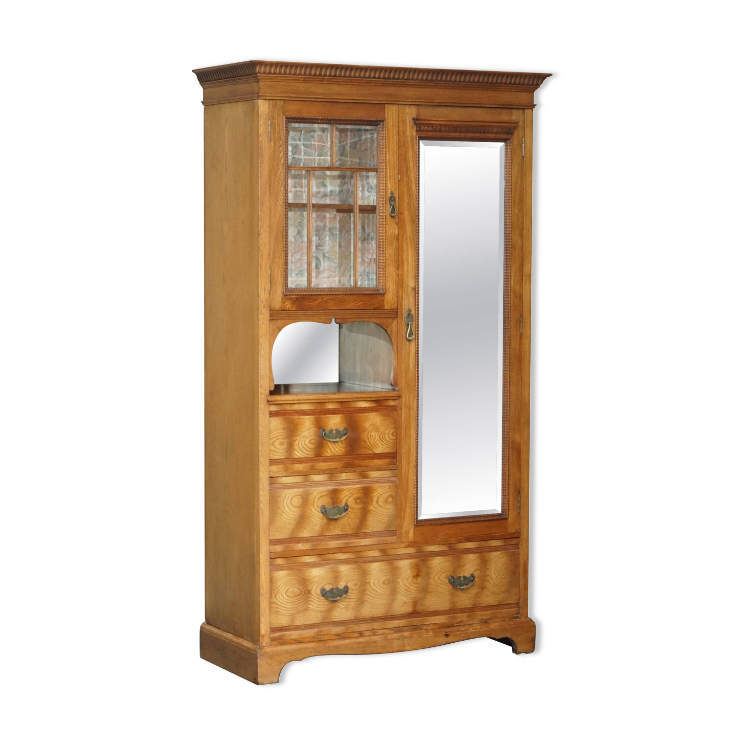 Compactum wardrobe Liberty tiger oak Art Deco style