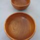 Mid-Century Danish Solid Teak Bowls, 1960s, Set of 2