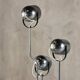 Goffredo Reggiani chrome floor lamp with four spotlights, Italy, 1970s