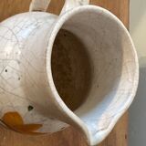 Vintage - Poterie du Marais Pitcher - Cracked Enameled Stoneware
