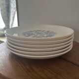 Vintage set of 6 vintage Malabar dessert plates