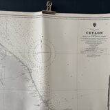 Indian Ocean Ceylon East Coast Nautical Map