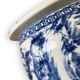 Cache pot vietnamien en porcelaine blanche et bleue