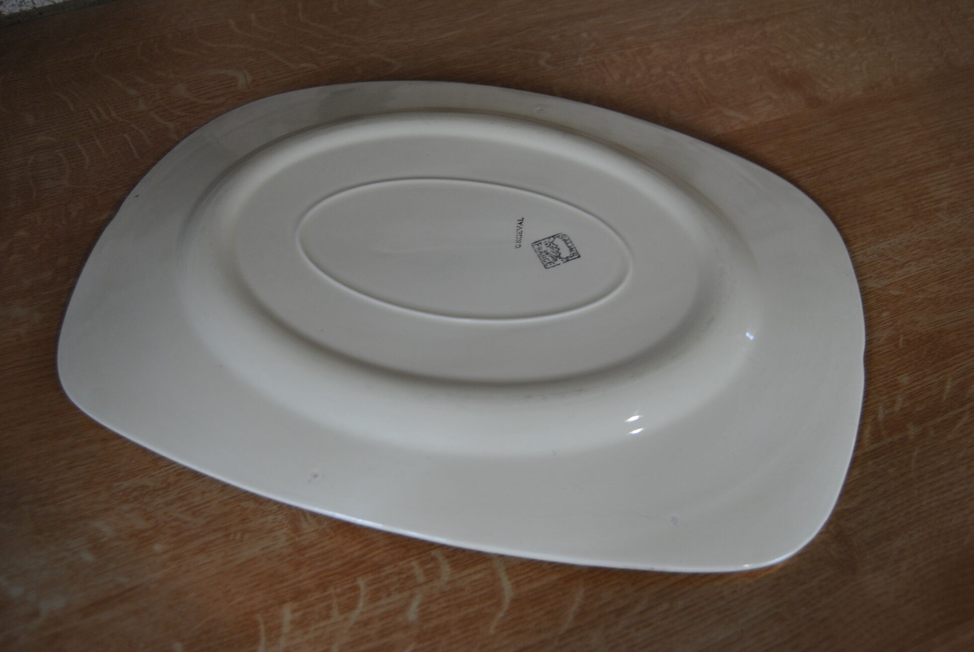 Faience dish from Salins - Orgeval model