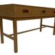 Buffet bas compact vintage en chêne, style années 70.