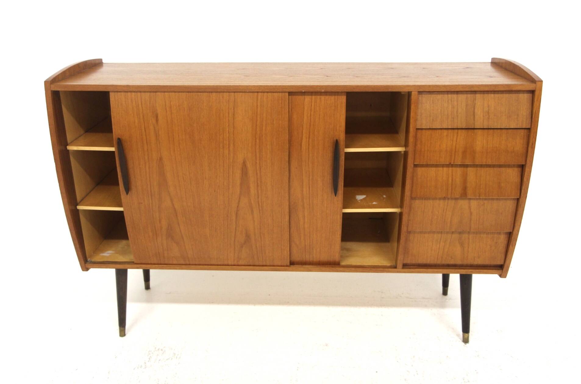 Enfilade scandinave "Roulette" en teck, Möbel-Ikea, Suède, 1960