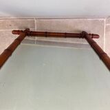 Miroir ancien en bois tourné