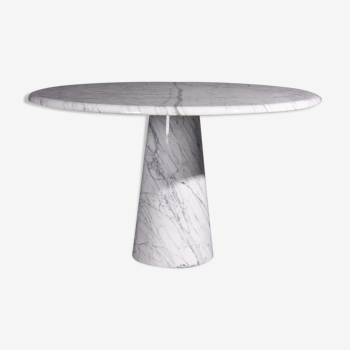 Carrara marble round dining table