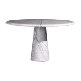 Carrara marble round dining table