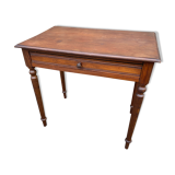 Small desk table in vintage pitchpin