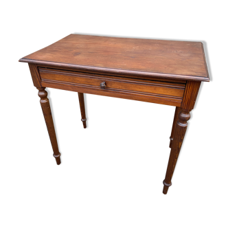 Table bureau en pitchpin vintage