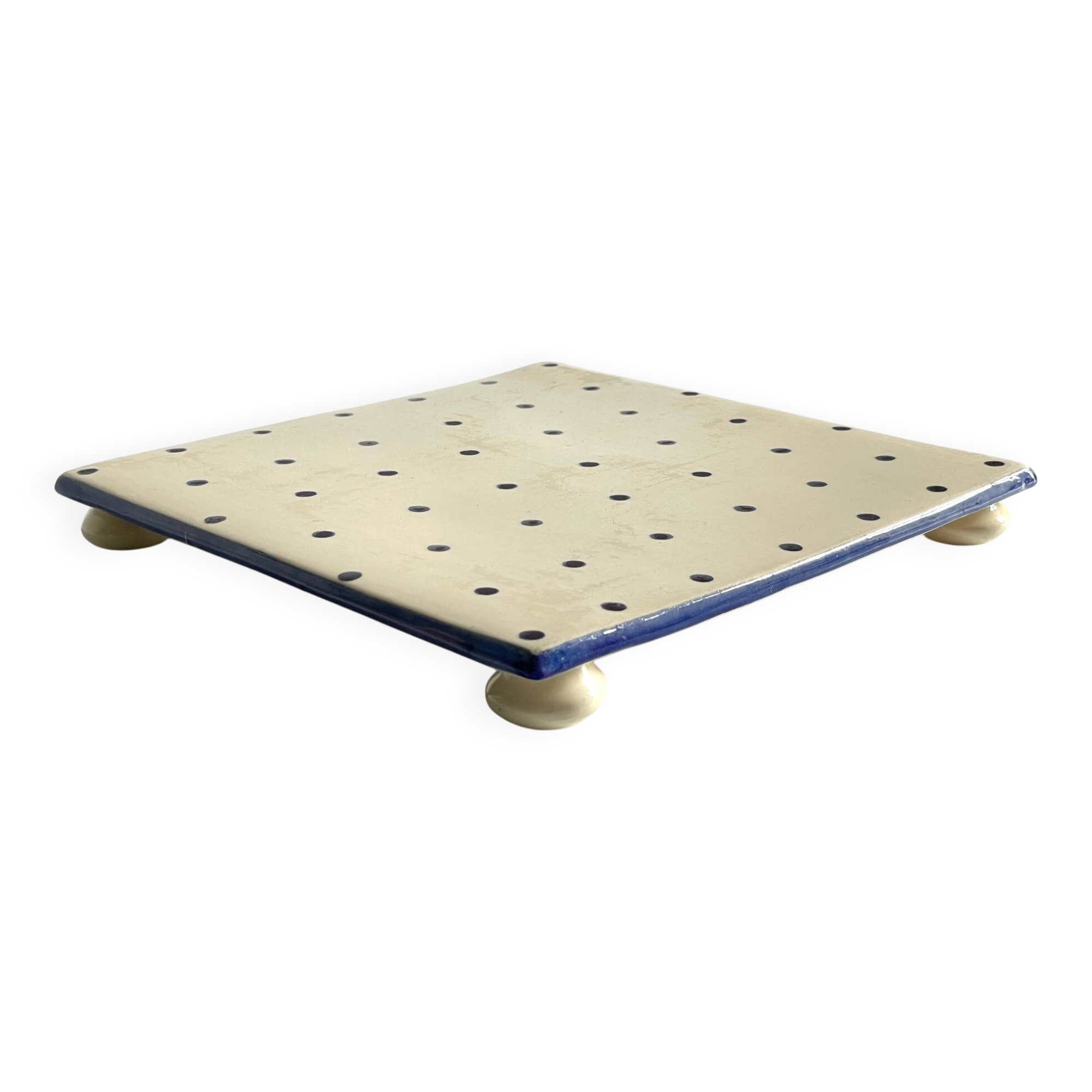 St Clément Vintage Polka Dot Ceramic Trivet