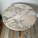 Table d’appont style Louis XVI en bois ,marbre et laiton