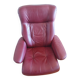 Fauteuil en cuir Anderssons avec repose-pied