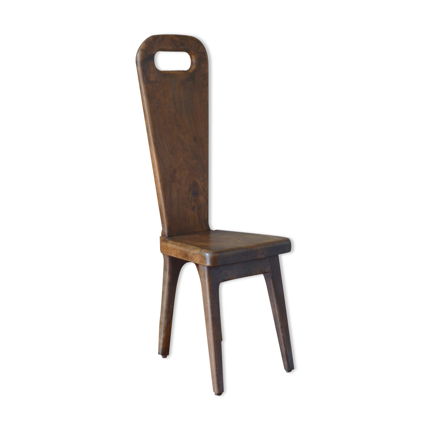 Maison Dubosq, an olive chair, 70s