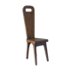 Maison Dubosq, an olive chair, 70s