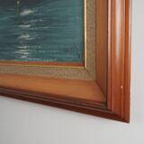 Painting „The Night Fishing”, Scandinavian design, 1970s