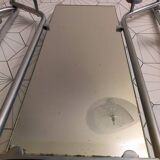 Vintage aluminum wall coat rack.